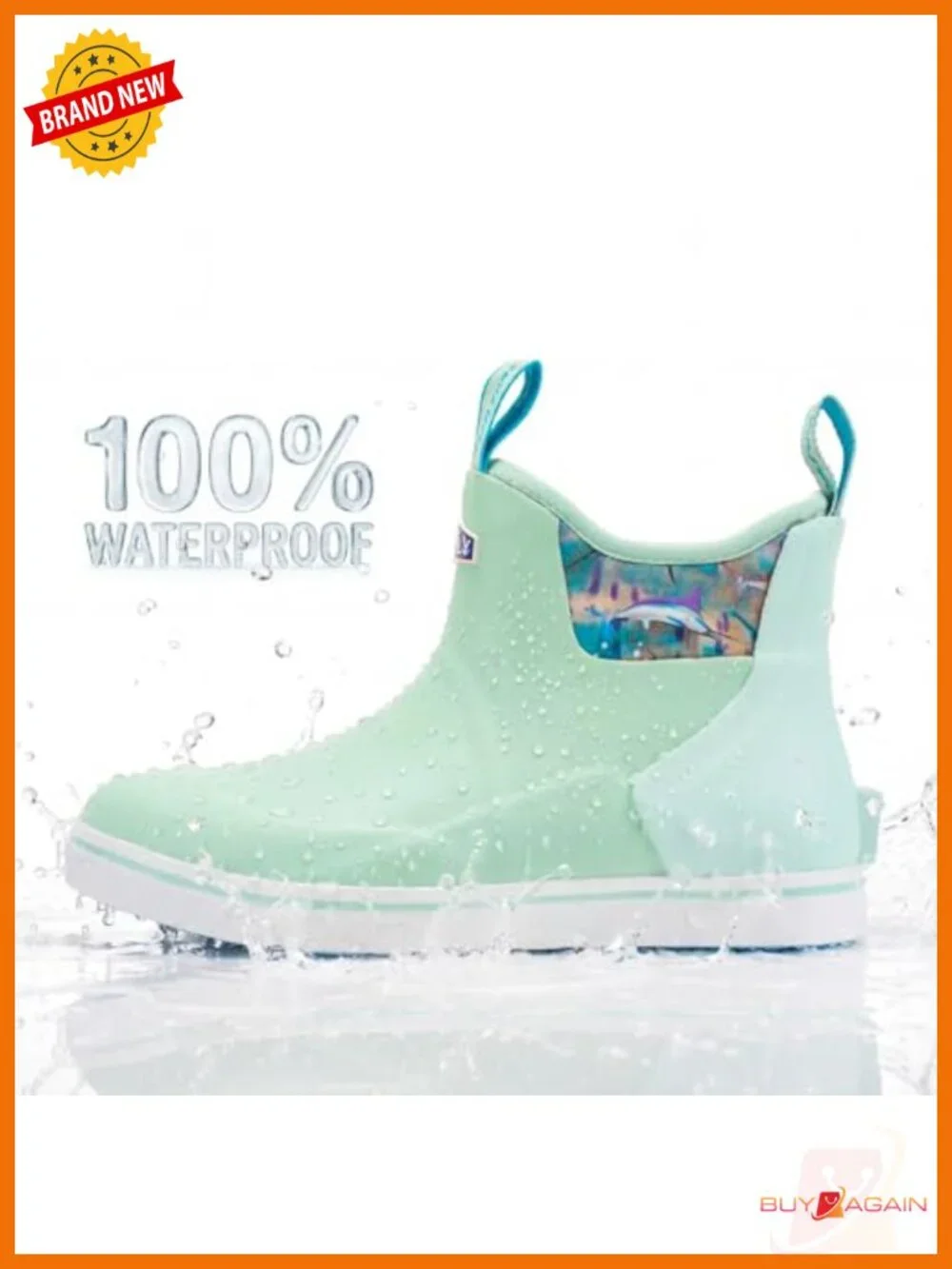Waterproof Non-Slip Deck Boots for Fishing, Lightweight Neoprene Rubber Ankle